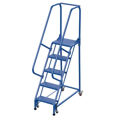Vestil 80 H Steel PW Ladder, Grip Strut, 5 Step, 5 Steps LAD-PW-18-5-G